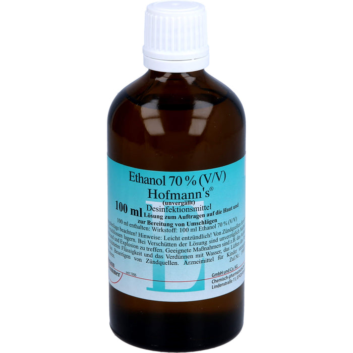 Hofmann's Ethanol 70% (V/V)  Desinfektionsmittel, 100 ml Lösung
