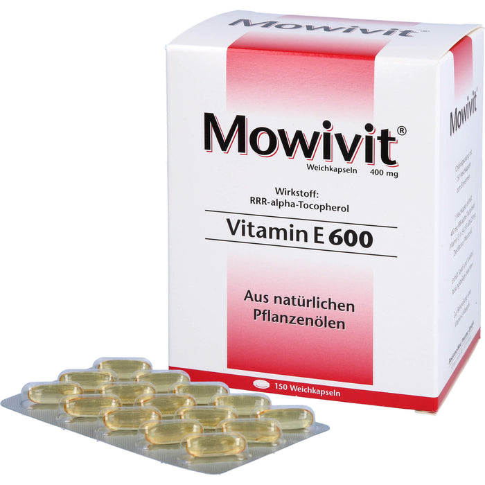 Mowivit Vitamin E 600 Weichkapsel zum Ausgleich eines Vitamin-E-Mangels, 150 St. Kapseln