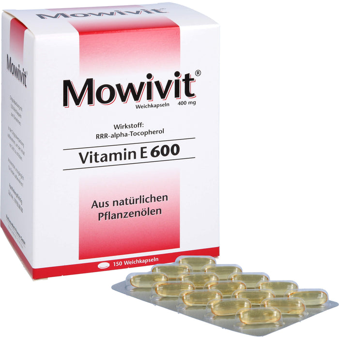 Mowivit Vitamin E 600 Weichkapsel zum Ausgleich eines Vitamin-E-Mangels, 150 St. Kapseln