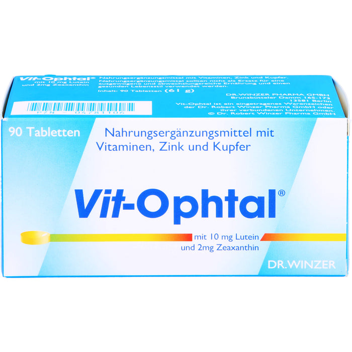 Vit-Ophtal mit 10 mg Lutein Tabletten, 90 St. Tabletten