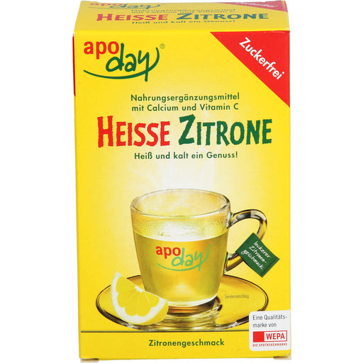 Apoday Heisse Zitrone zuckerfrei Beutel, 10 St. Beutel