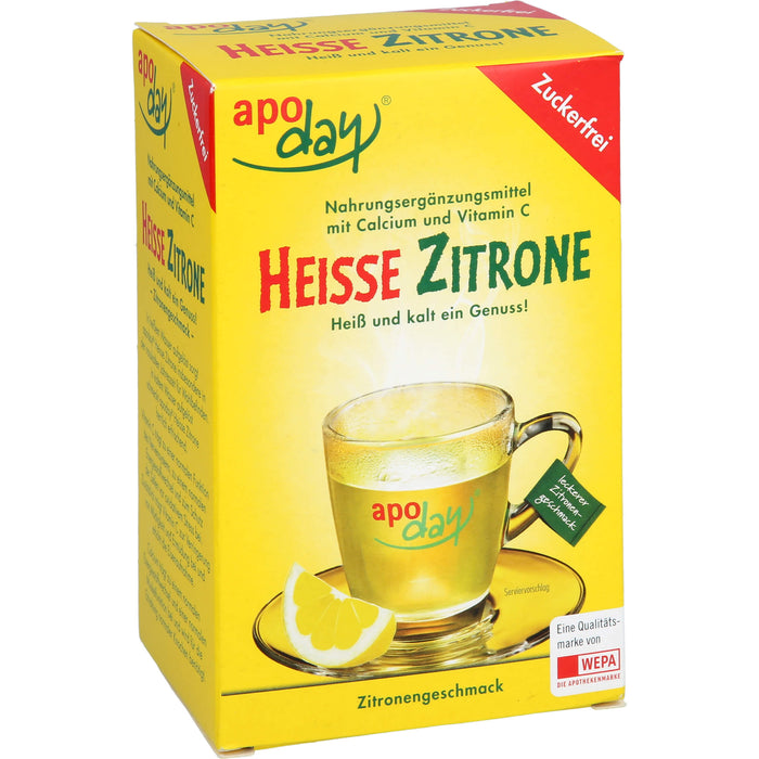 Apoday Heisse Zitrone zuckerfrei Beutel, 10 St. Beutel