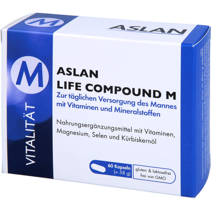 ASLAN Life Compound M Kapseln zur täglichen Versorgung des Mannes, 60 St. Kapseln
