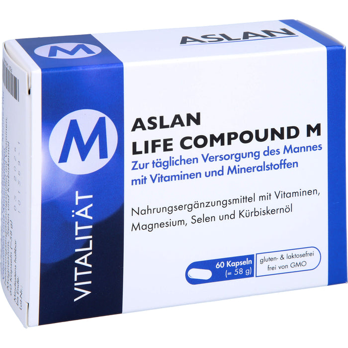 ASLAN Life Compound M Kapseln zur täglichen Versorgung des Mannes, 60 St. Kapseln