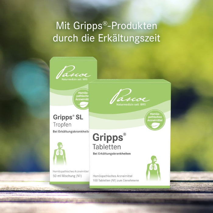 Gripps SL Tropfen bei Erkältungskrankheiten, 50 ml Lösung