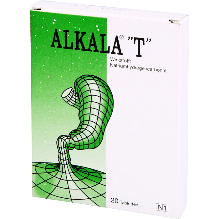 ALKALA T Tabletten bei Sodbrennen und säurebedingten Magenschmerzen, 20 St. Tabletten