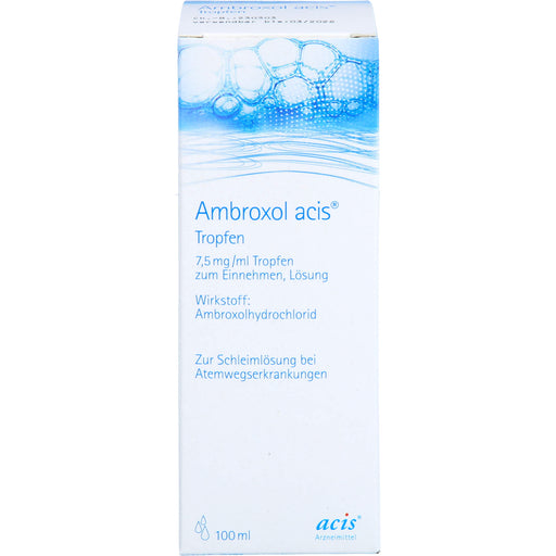 Ambroxol acis  Tropfen, 7,5 mg/ml Tropfen zum Einnehmen, Lösung, 100 ml Lösung