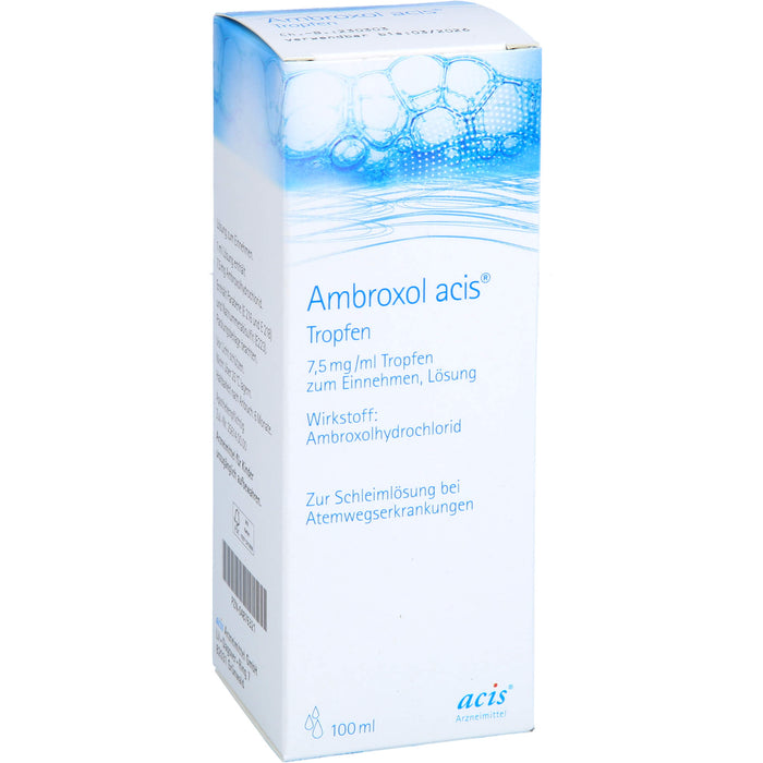 Ambroxol acis  Tropfen, 7,5 mg/ml Tropfen zum Einnehmen, Lösung, 100 ml Lösung