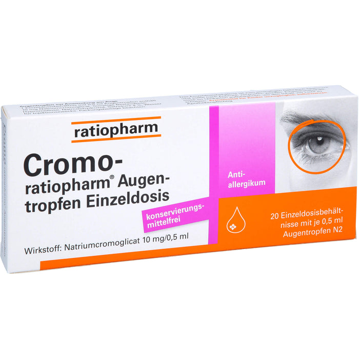 Cromo-ratiopharm  Augentropfen Einzeldosis, 20 St. Einzeldosisbehältnisse