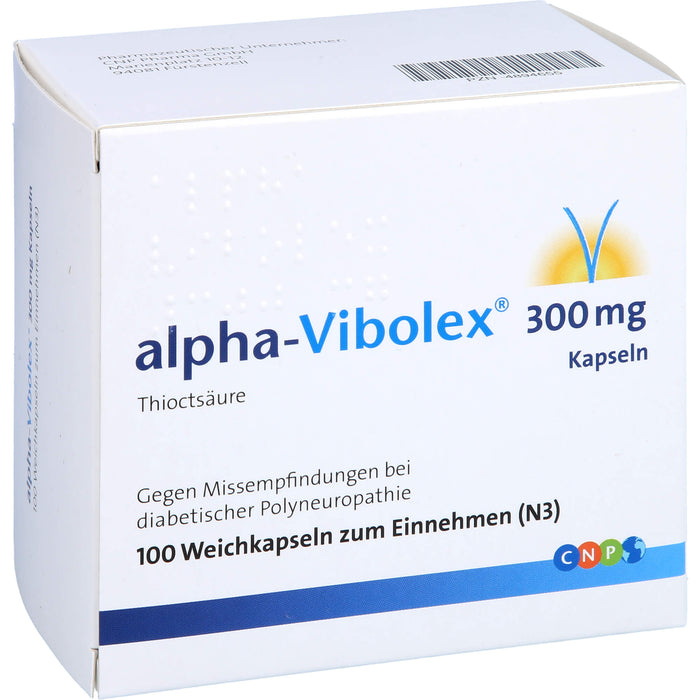 alpha-Vibolex® 300 mg Kapseln, Weichkapseln, 100 St WKA