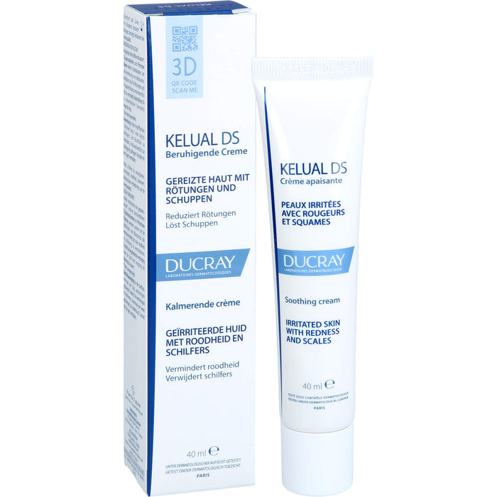 DUCRAY KELUAL DS beruhigende Creme reduziert Rötungen und löst Schuppen, 40 ml Creme