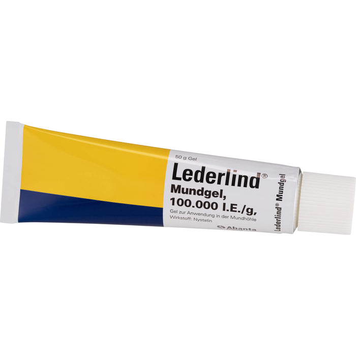Lederlind Mundgel 100.000 I. E./g bei Hefepilzinfektionen der Mund- & Rachenschleimhaut, 50 g Gel