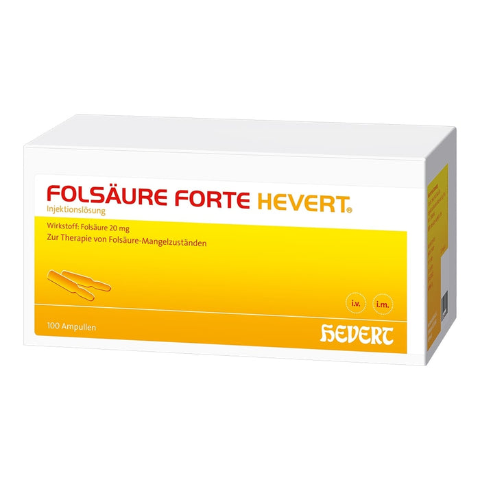 Folsäure forte Hevert bei Folsäure-Mangelzuständen, 100 St. Ampullen