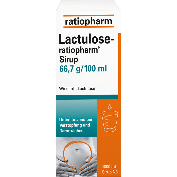 Lactulose-ratiopharm  Sirup, 1000 ml Lösung