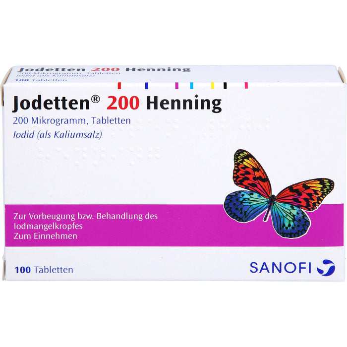 Jodetten® 200 Henning, 200 Mikrogramm, Tabletten, 100 St. Tabletten