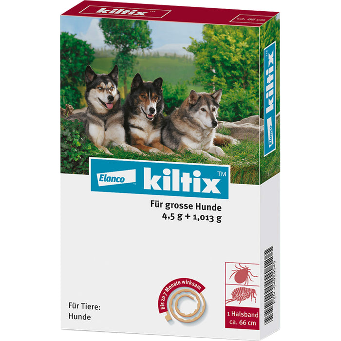 Kiltix Zecken- und Flohhalsband für große Hunde, 1 St. Halsband