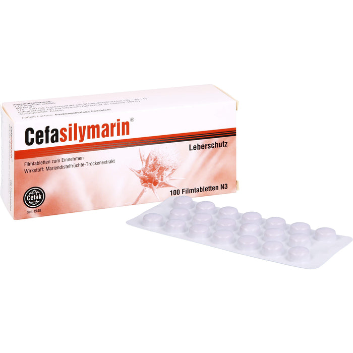 Cefasilymarin Filmtabletten als Leberschutz, 100 St. Tabletten
