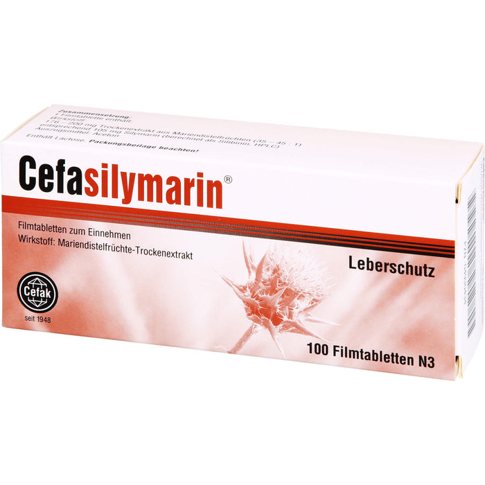 Cefasilymarin Filmtabletten als Leberschutz, 100 St. Tabletten