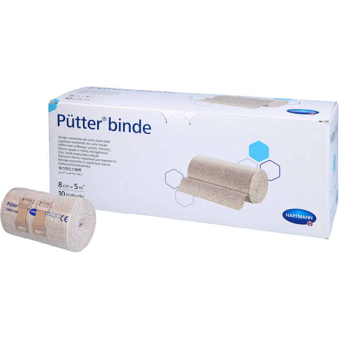 HARTMANN Pütterbinde 8 cm x 5 m, 10 St. Binde