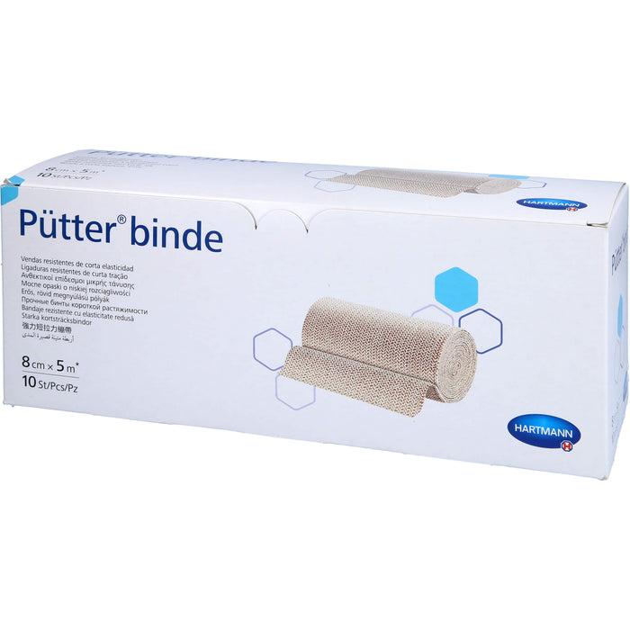HARTMANN Pütterbinde 8 cm x 5 m, 10 St. Binde