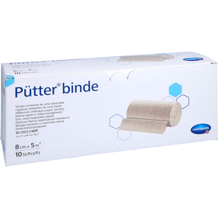 HARTMANN Pütterbinde 8 cm x 5 m, 10 St. Binde