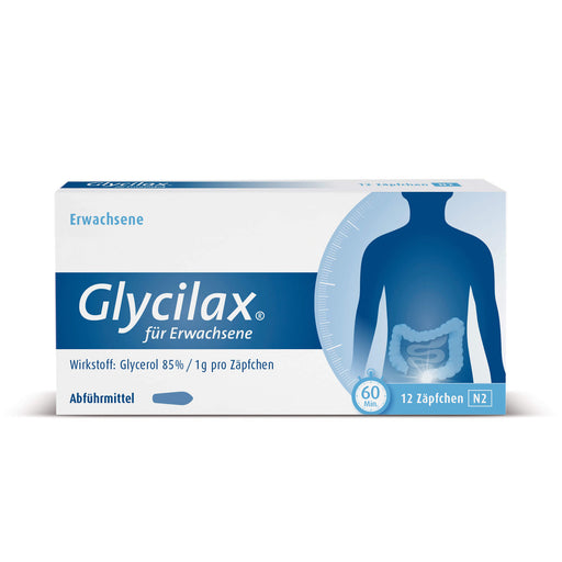 Glycilax für Erwachsene Zäpfchen Abführmittel, 12 St. Zäpfchen
