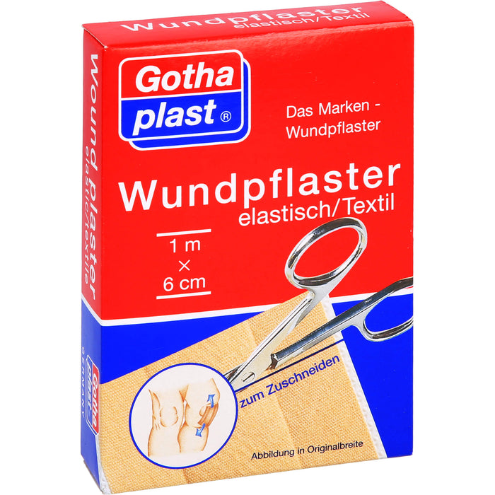 Gothaplast Wundpflaster elastisch 6 cm x 1 m, 1 St. Pflaster