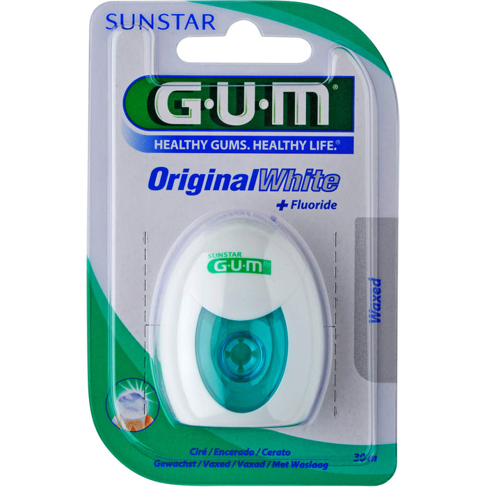 GUM Original White Zahnseide 30 m, 30 St. Zahnseide