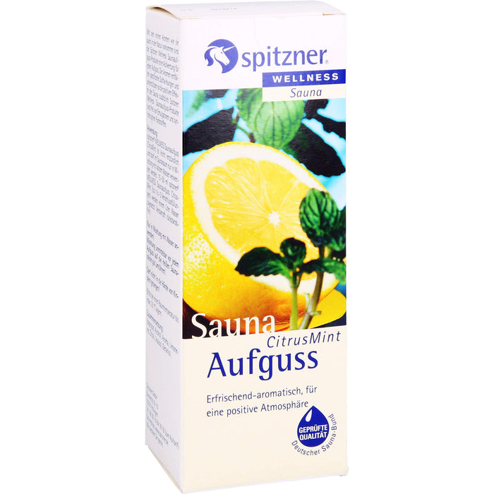 Spitzner Saunaaufguss CitrusMint Wellness, 190 ml Konzentrat