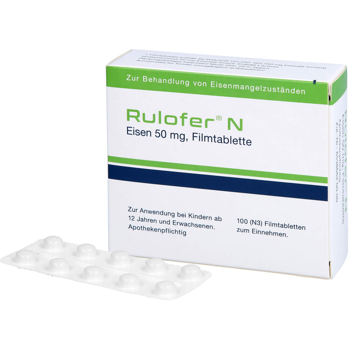 Rulofer® N Eisen, 50 mg, Filmtablette, 100 St FTA
