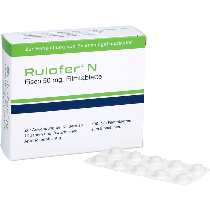 Rulofer® N Eisen, 50 mg, Filmtablette, 100 St FTA