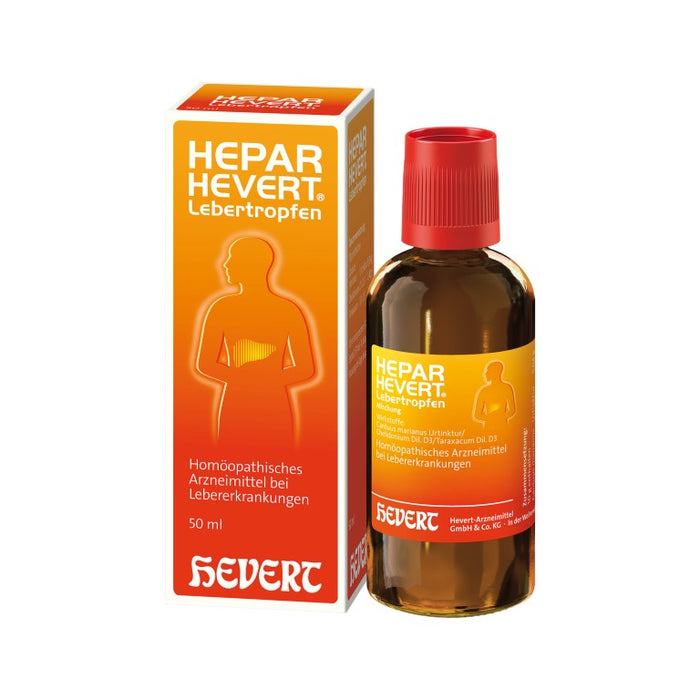 Hepar Hevert Lebertropfen, 50 ml Lösung