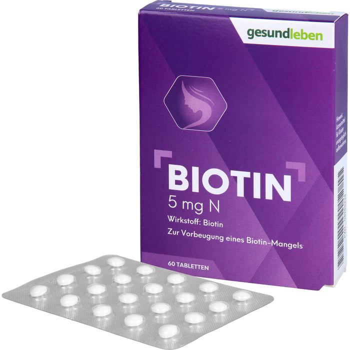 Gesundleben Biotin 5 mg N Tabletten, 60 St. Tabletten