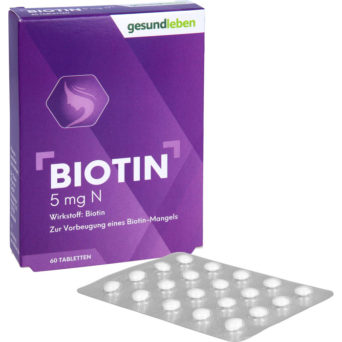Gesundleben Biotin 5 mg N Tabletten, 60 St. Tabletten