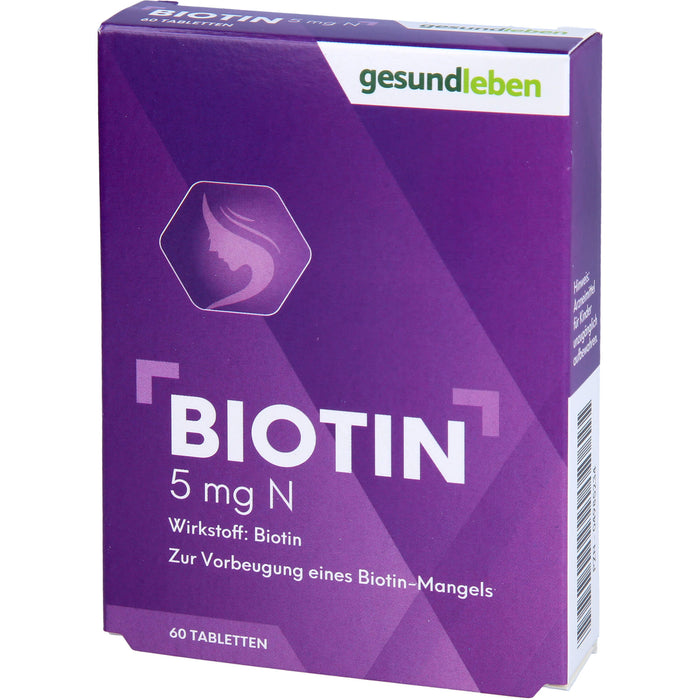 Gesundleben Biotin 5 mg N Tabletten, 60 St. Tabletten