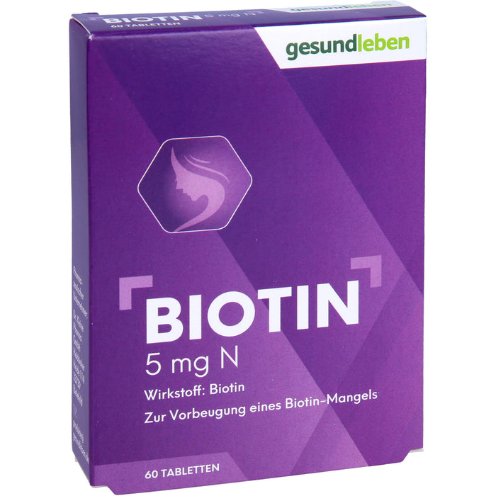 Gesundleben Biotin 5 mg N Tabletten, 60 St. Tabletten