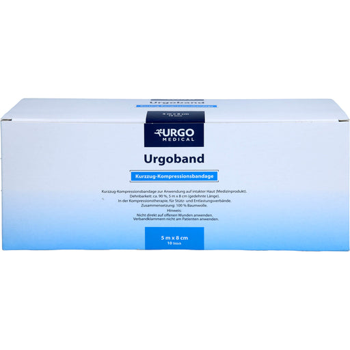 URGOBAND KURZZUGBINDE 5MX8CM OHNE CELLOPHAN, 10 St BIN