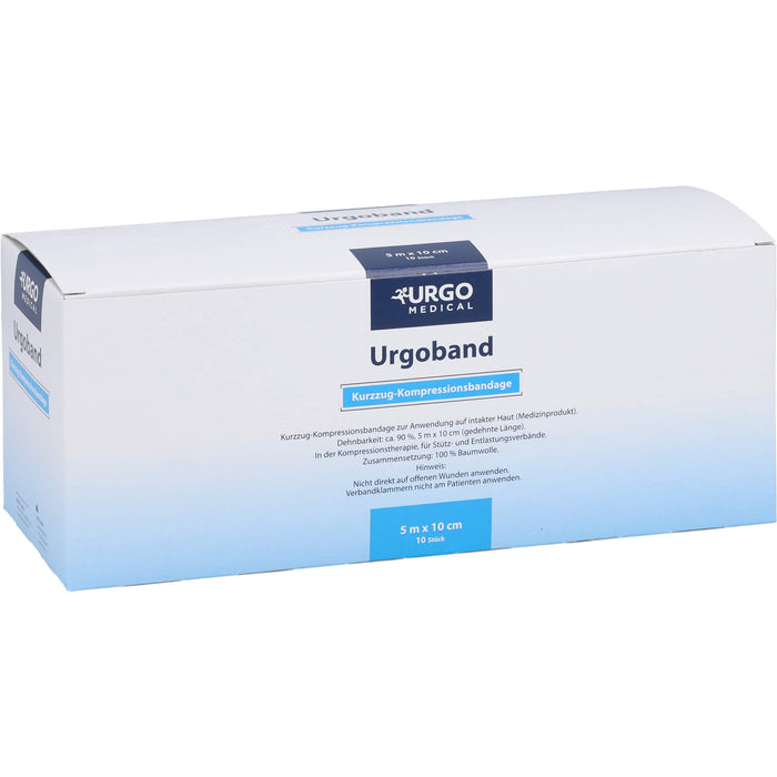 URGOBAND KURZZUGBINDE 5MX10CM OHNE CELLOPHAN, 10 St BIN