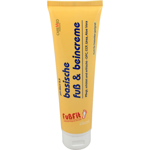 CAREMED FußFit basische Fußcreme pH-Wert 8,0 pflegt, schützt und erfrischt, 150 ml Creme