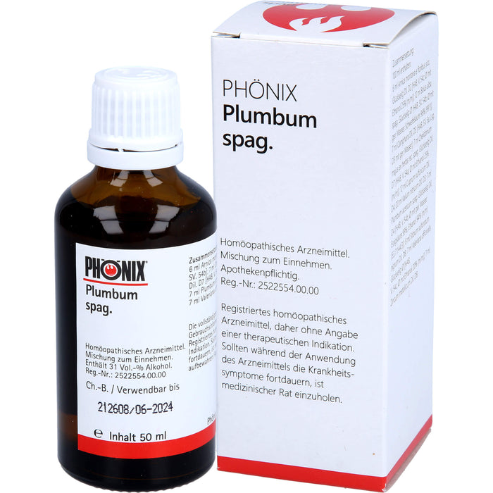 PHÖNIX plumbum spag. Tropfen, 50 ml Lösung