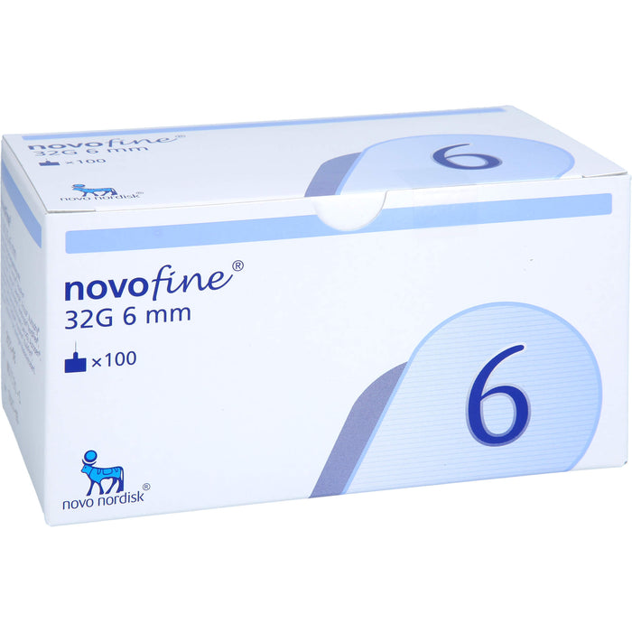 NovoFine 6 mm 32G Tip etw Injektionsnadeln, 100 St. Kanülen