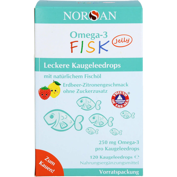 NORSAN Omega-3 FISK Jelly Vorratspackung f.Kinder, 120 St DRA