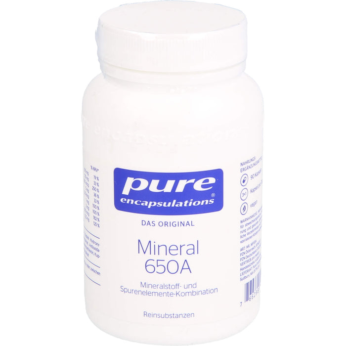 Pure Encapsulations Mineral 650A Kapseln, 90 St. Kapseln