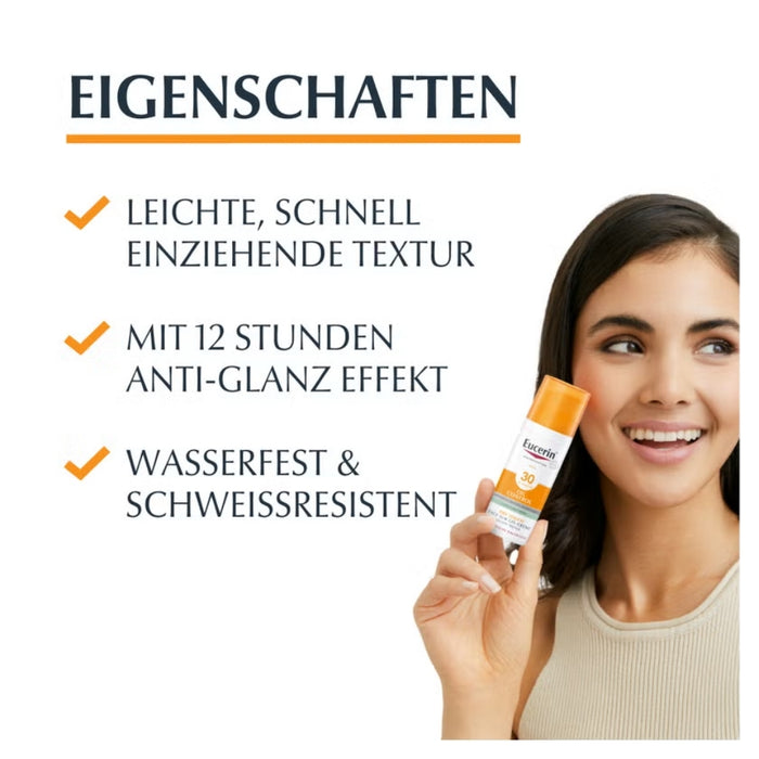 Eucerin Oil Control Face Sun Gel-Creme LSF 30, 50 ml Creme