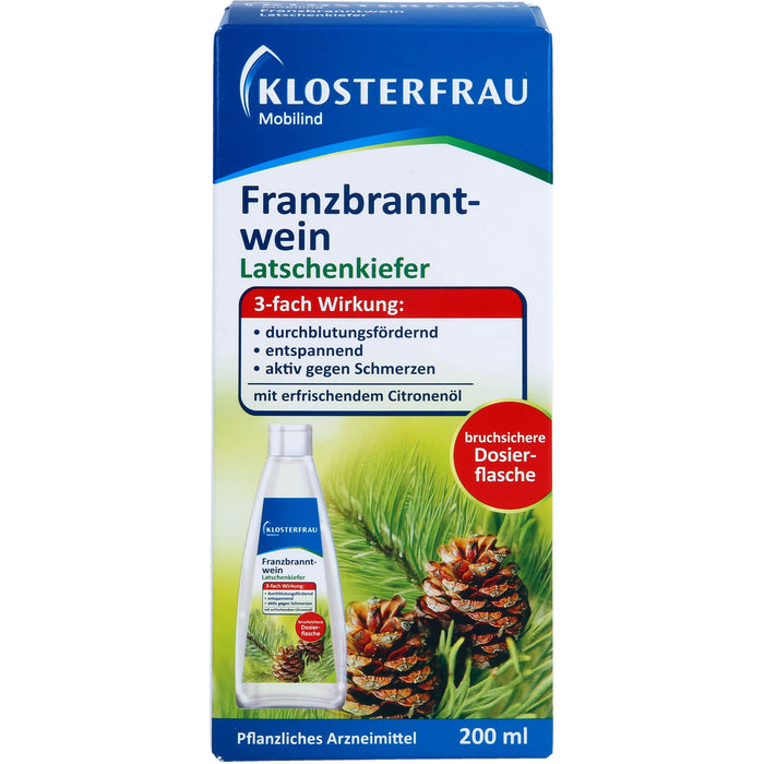 KLOSTERFRAU Mobilind Franzbranntwein Latschenkiefer, 200 ml Lösung