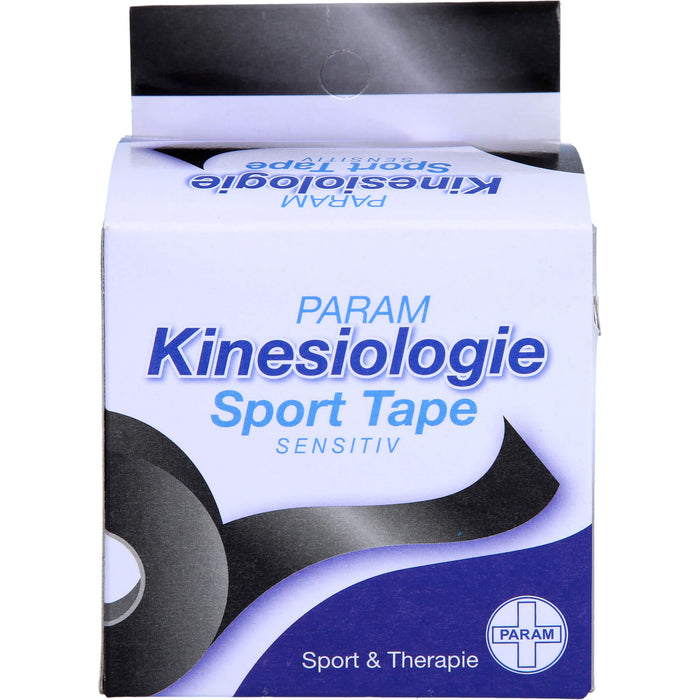 Kinesiologie Sport Tape 5cm x 5m Schwarz, 1 St PFL