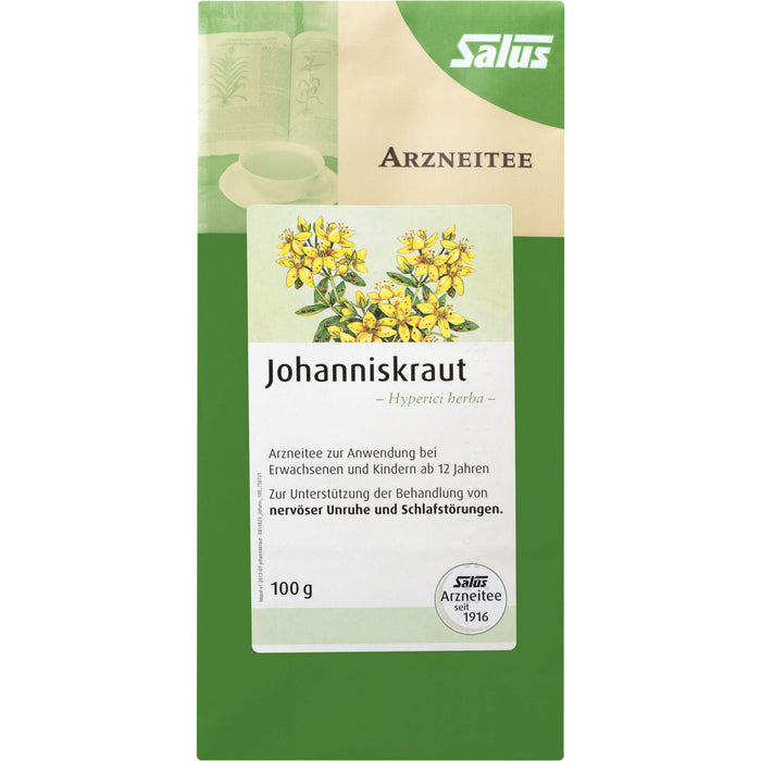 Salus Johanniskraut Arzneitee bio bei nervöser Unruhe und mentaler Erschöpfung, 100 g Tee