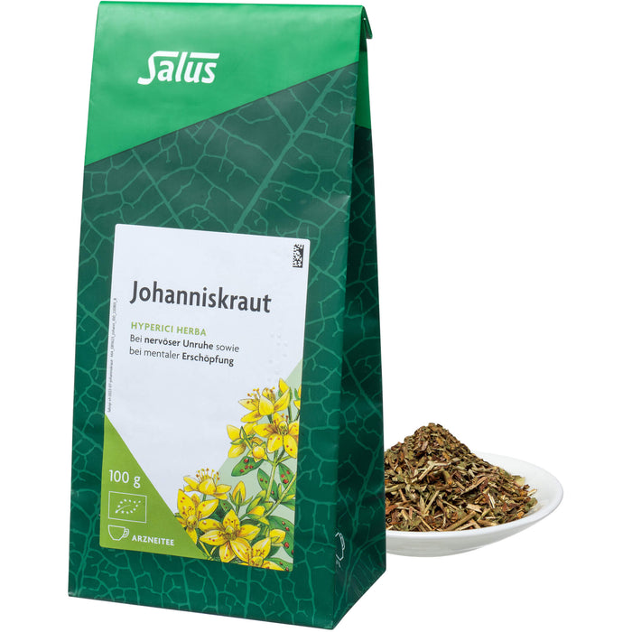 Salus Johanniskraut Arzneitee bio bei nervöser Unruhe und mentaler Erschöpfung, 100 g Tee
