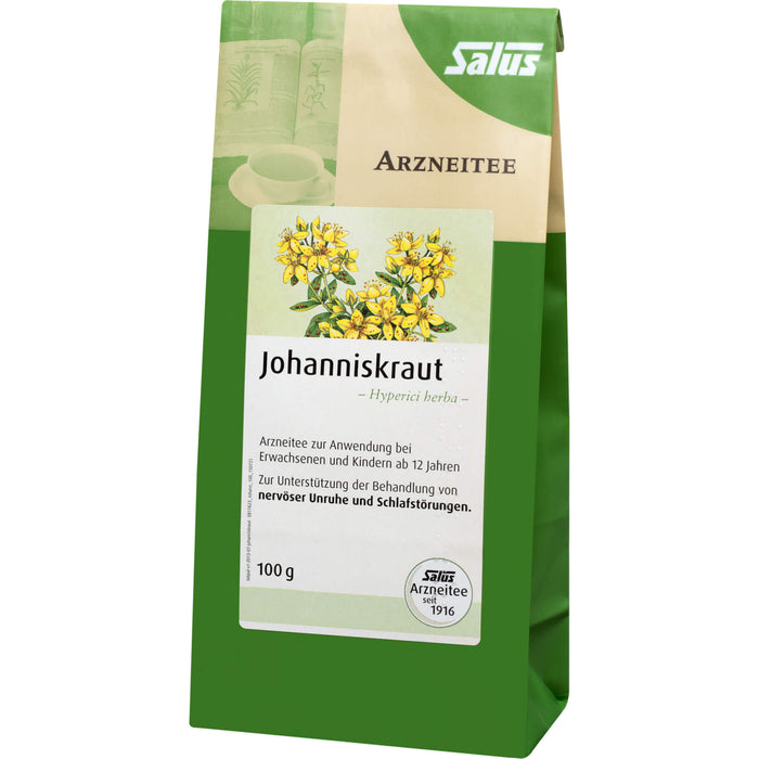 Salus Johanniskraut Arzneitee bio bei nervöser Unruhe und mentaler Erschöpfung, 100 g Tee