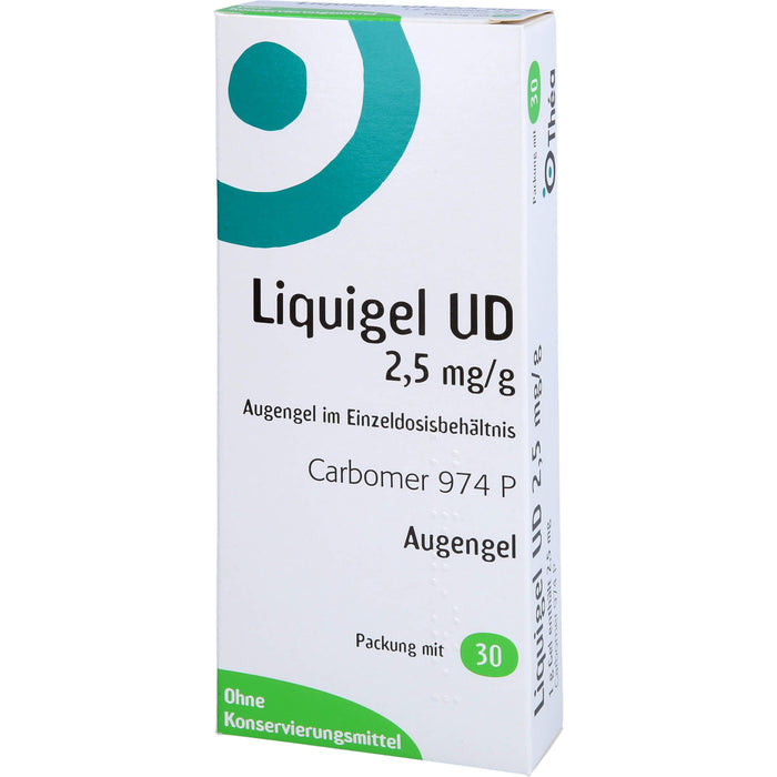 LIQUIGEL UD 2,5 mg/g Augengel im Einzeldosisbehältnis, 30X0.5 g EDP